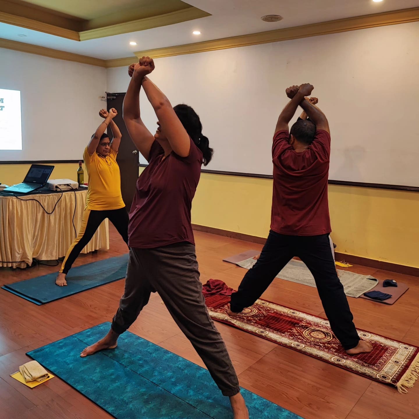 Yoga practice at FlexiYoga
